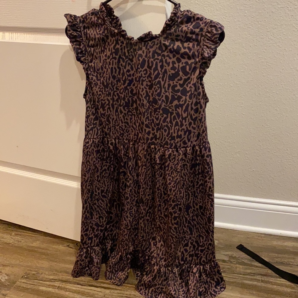 Leopard Babydoll Ruffle Dress - Picture 5 of 7